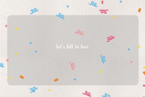 let's fall in love